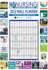 Care and nursing wall planner 2023