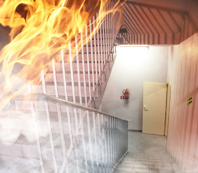 Fire escape routes